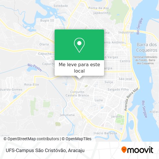 UFS-Campus São Cristóvão mapa