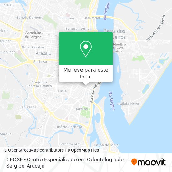 CEOSE - Centro Especializado em Odontologia de Sergipe mapa