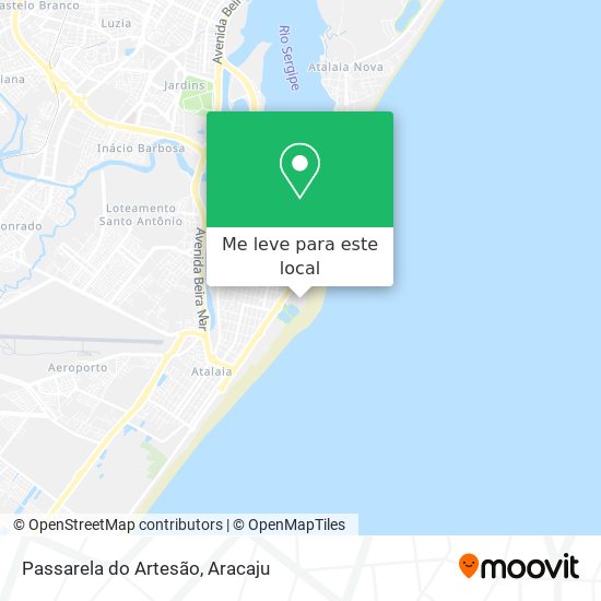 Passarela do Artesão mapa