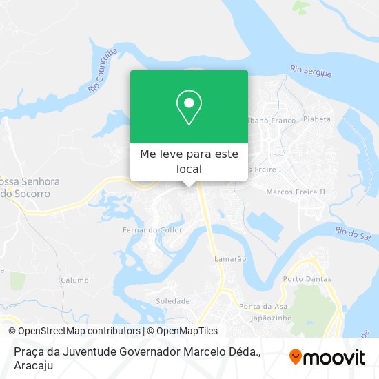 Praça da Juventude Governador Marcelo Déda. mapa