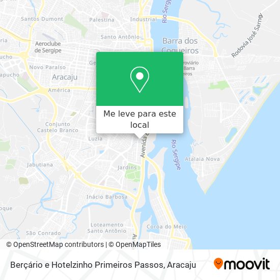 Berçário e Hotelzinho Primeiros Passos mapa