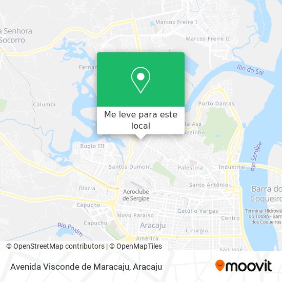 Avenida Visconde de Maracaju mapa