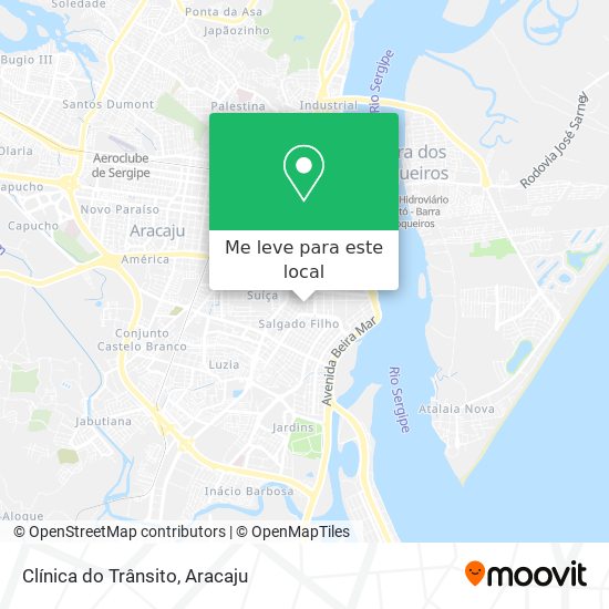 Clínica do Trânsito mapa