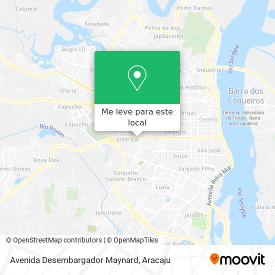 Avenida Desembargador Maynard mapa