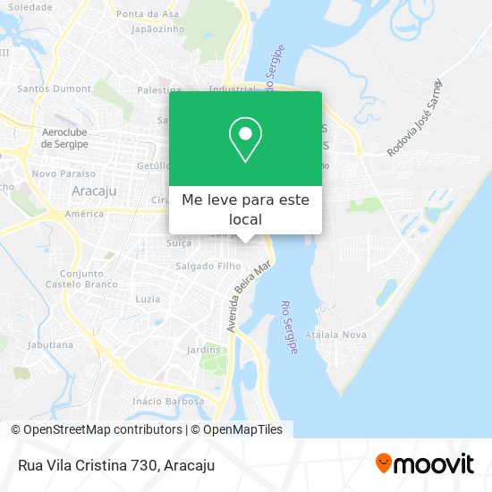Rua Vila Cristina 730 mapa