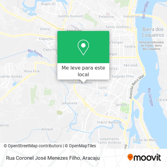 Rua Coronel José Menezes Filho mapa