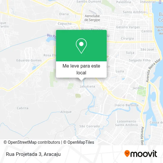 Rua Projetada 3 mapa