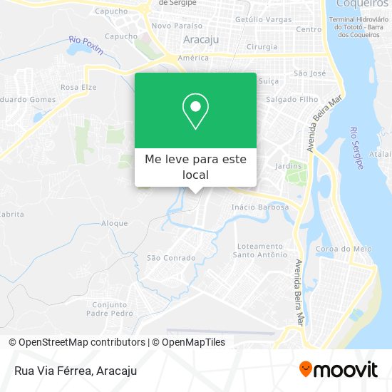 Rua Via Férrea mapa