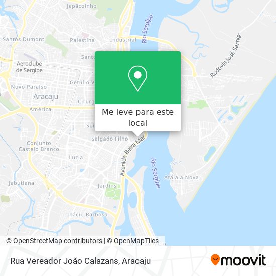 Rua Vereador João Calazans mapa