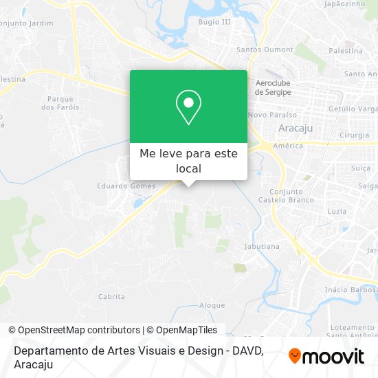 Departamento de Artes Visuais e Design - DAVD mapa