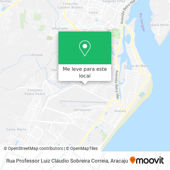 Rua Professor Luiz Cláudio Sobreira Correia mapa