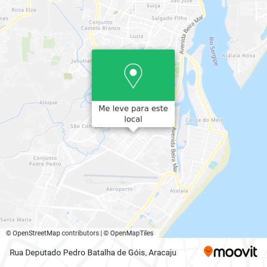 Rua Deputado Pedro Batalha de Góis mapa