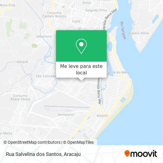 Rua Salvelina dos Santos mapa