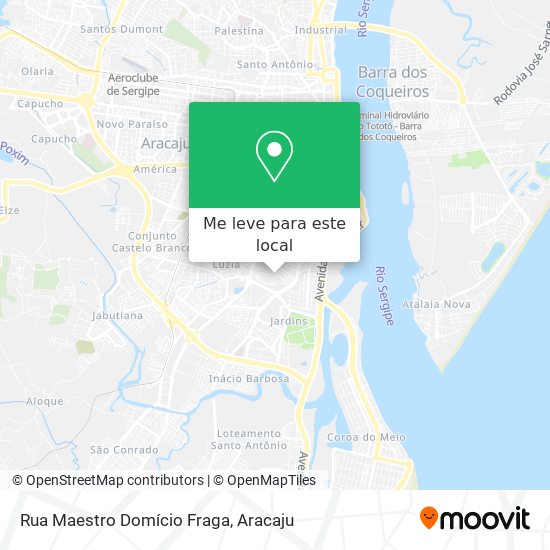 Rua Maestro Domício Fraga mapa