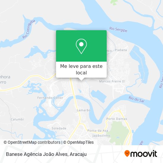 Banese Agência João Alves mapa