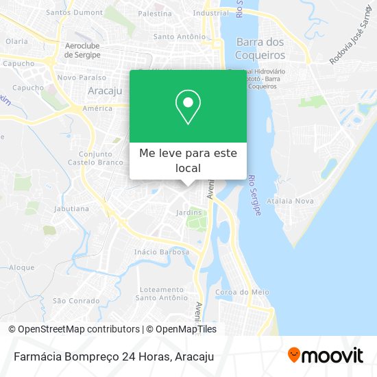 Farmácia Bompreço 24 Horas mapa