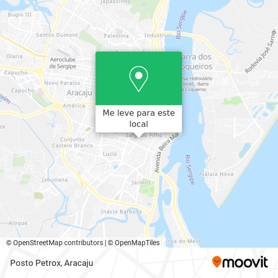 Posto Petrox mapa