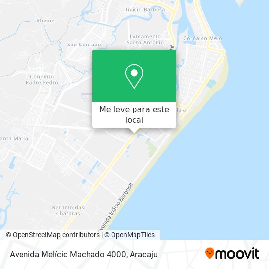 Avenida Melício Machado 4000 mapa