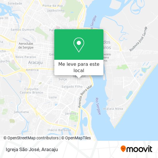 Igreja São José mapa