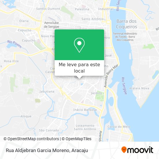 Rua Aldjebran Garcia Moreno mapa