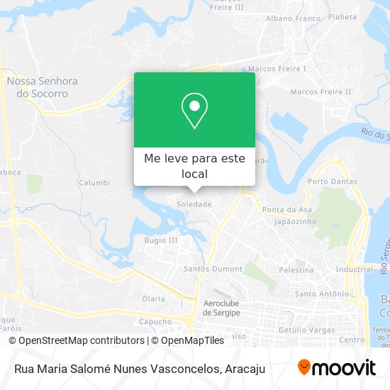 Rua Maria Salomé Nunes Vasconcelos mapa