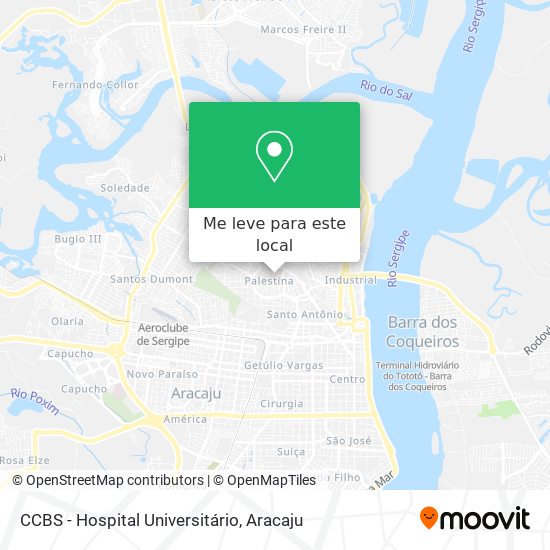 CCBS - Hospital Universitário mapa