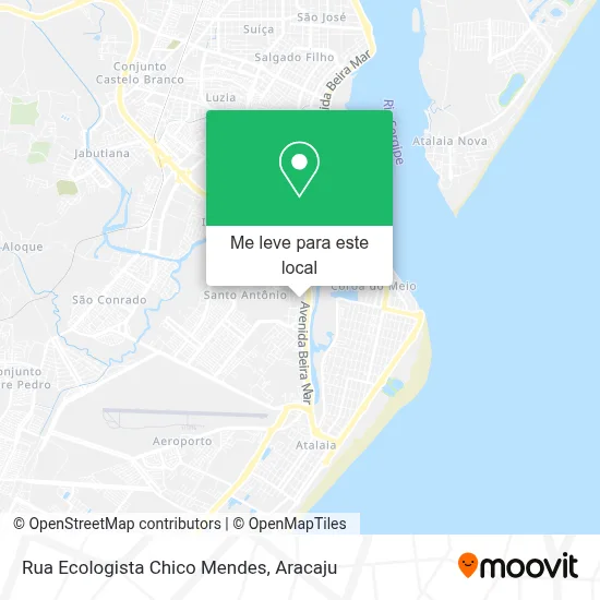 Rua Ecologista Chico Mendes mapa