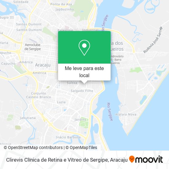 Clirevis Clínica de Retina e Vítreo de Sergipe mapa