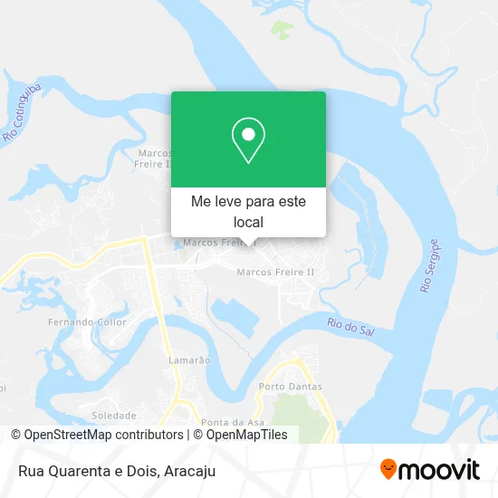 Rua Quarenta e Dois mapa