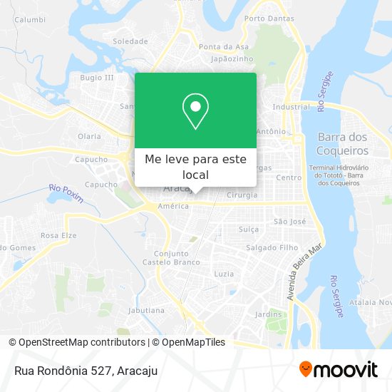 Rua Rondônia 527 mapa