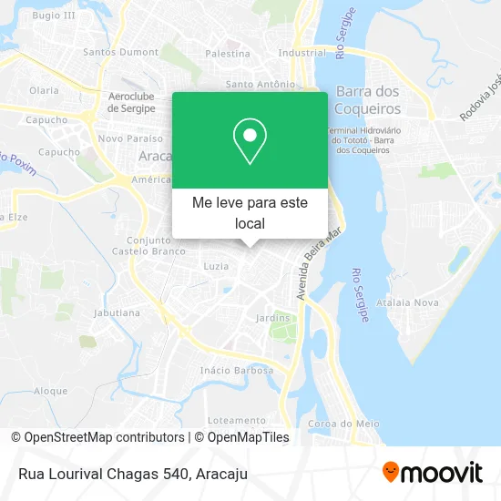 Rua Lourival Chagas 540 mapa