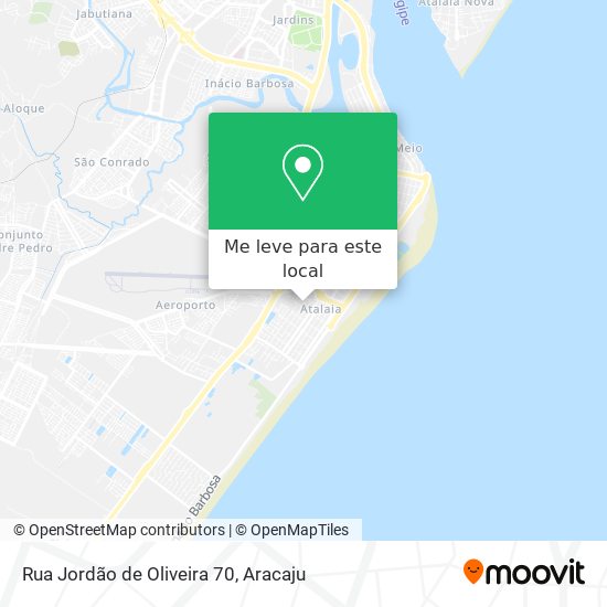 Rua Jordão de Oliveira 70 mapa