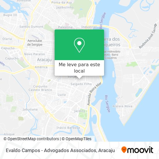 Evaldo Campos - Advogados Associados mapa