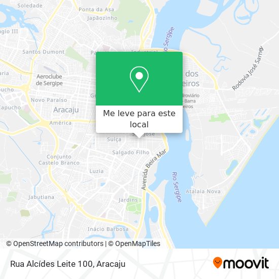 Rua Alcídes Leite 100 mapa