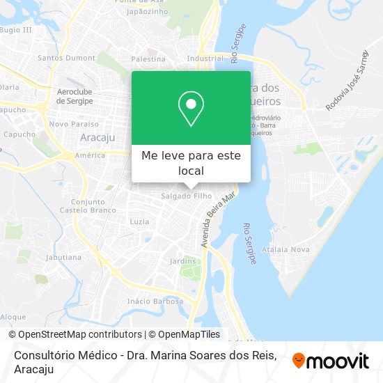 Consultório Médico - Dra. Marina Soares dos Reis mapa