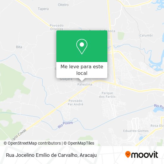 Rua Jocelino Emílio de Carvalho mapa