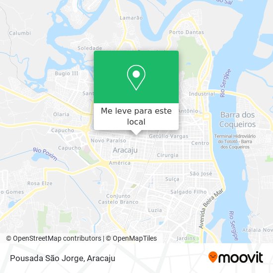Pousada São Jorge mapa