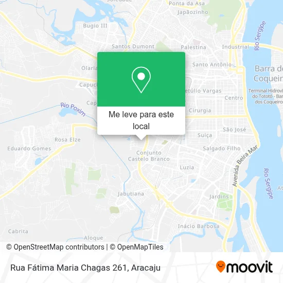 Rua Fátima Maria Chagas 261 mapa
