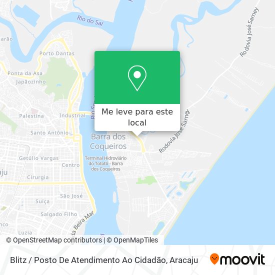 Blitz / Posto De Atendimento Ao Cidadão mapa