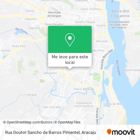 Rua Doutor Sancho de Barros Pímentel mapa