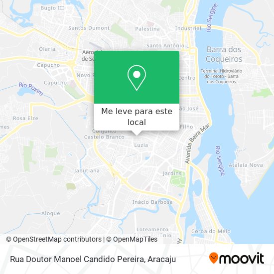 Rua Doutor Manoel Candido Pereira mapa