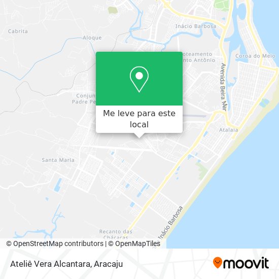 Ateliê Vera Alcantara mapa