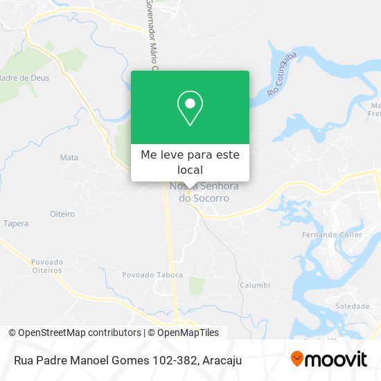 Rua Padre Manoel Gomes 102-382 mapa