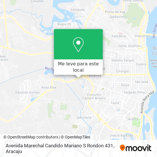 Avenida Marechal Candido Mariano S Rondon 431 mapa