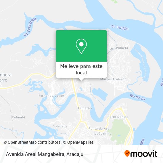 Avenida Areal Mangabeira mapa