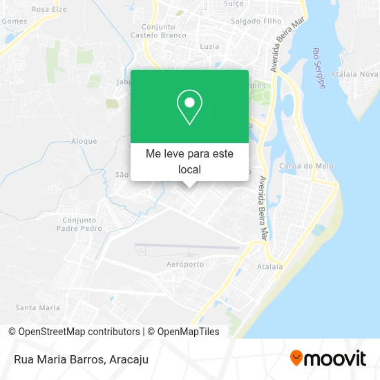 Rua Maria Barros mapa