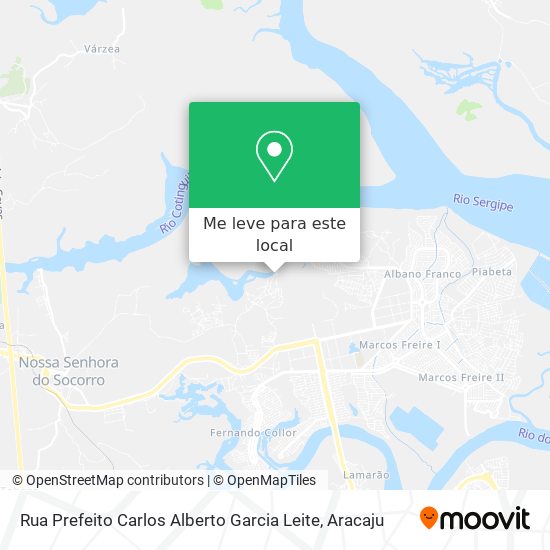 Rua Prefeito Carlos Alberto Garcia Leite mapa