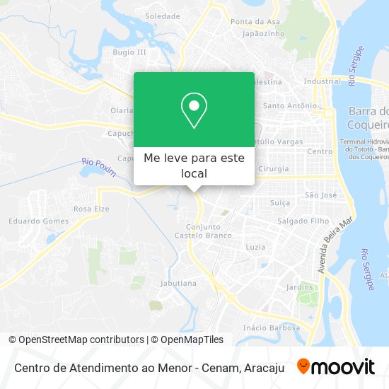 Centro de Atendimento ao Menor - Cenam mapa