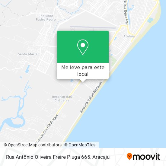 Rua Antônio Oliveira Freire Piuga 665 mapa