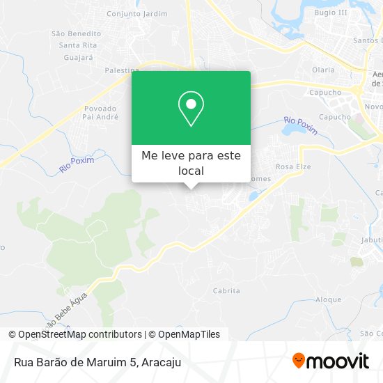 Rua Barão de Maruim 5 mapa
